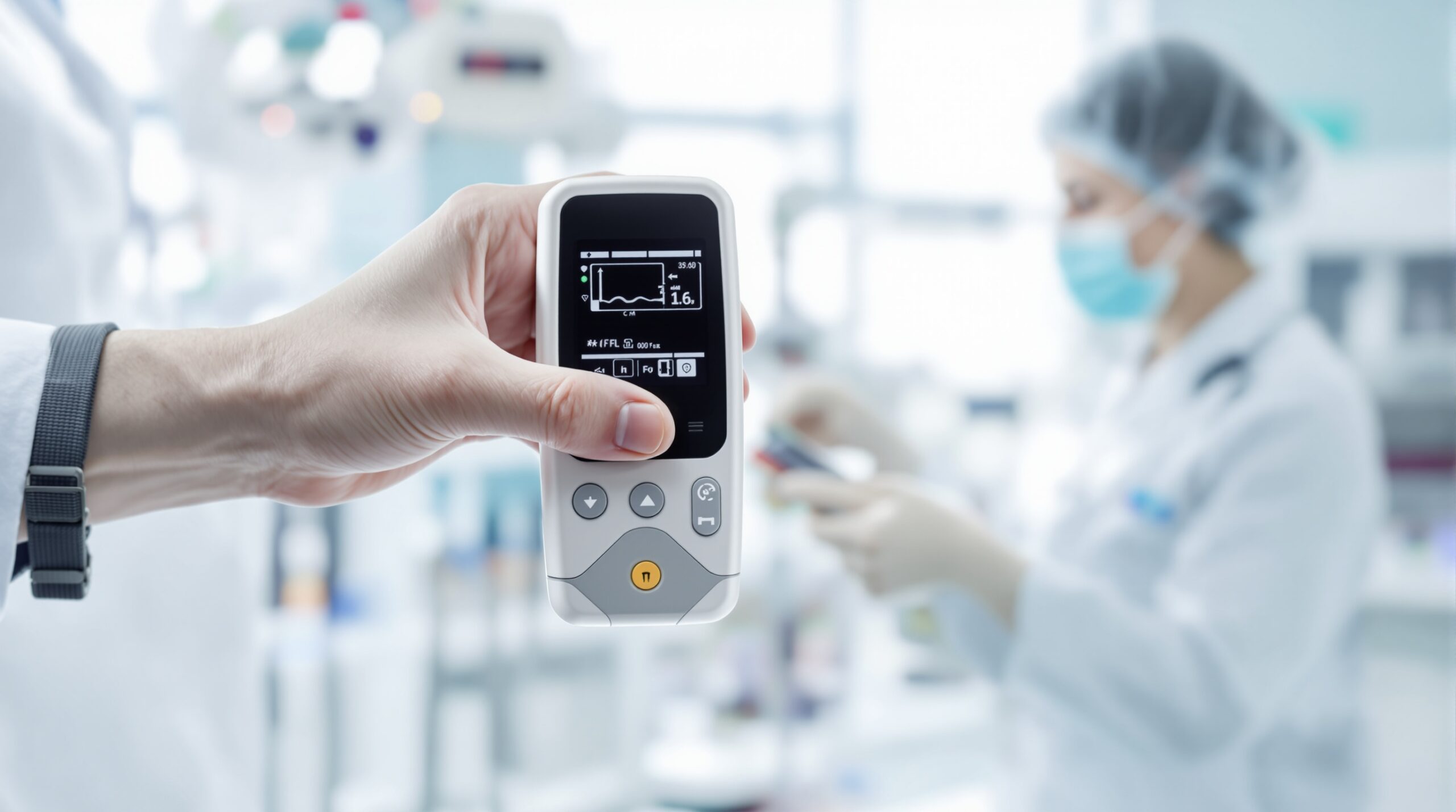 Modern dosimeter badges and radiation monitoring equipment