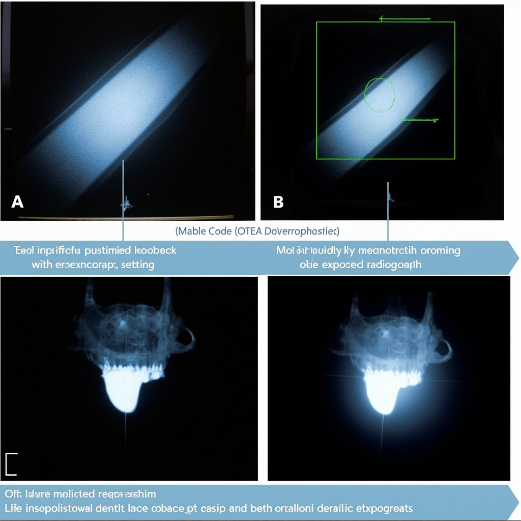 Comparison of optimized versus overexposed dental radiographs