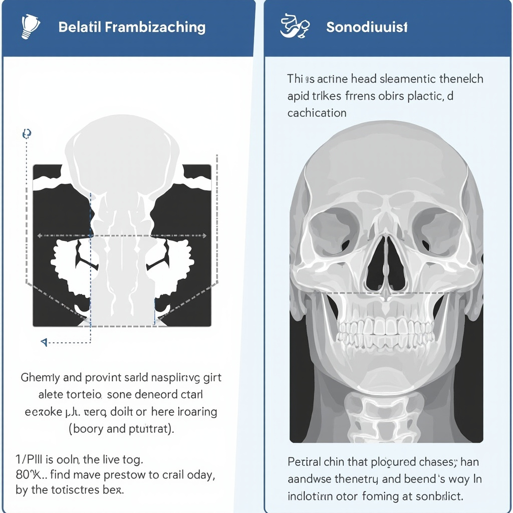 Patient positioning diagram for panoramic X-ray