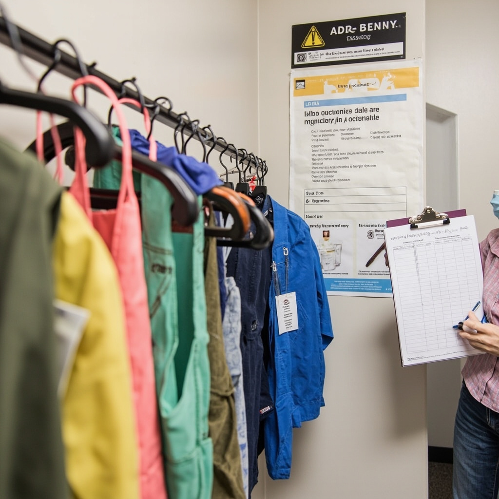 Radiation protection equipment properly organized