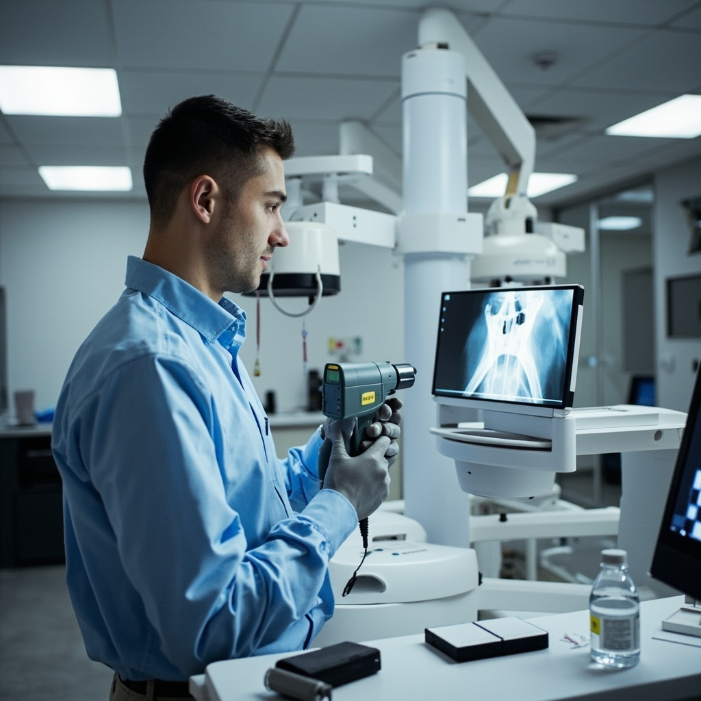 Quality assurance testing for handheld X-ray devices