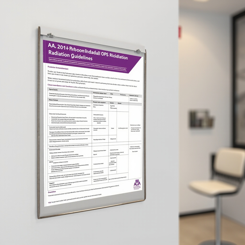 ADA radiation safety guidelines and compliance documentation