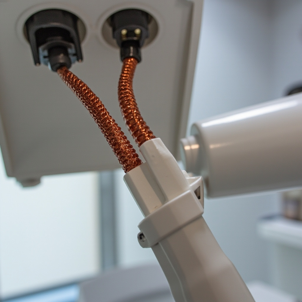 Dental X-ray grounding connections